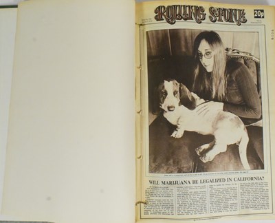 Lot 12 - ROLLING STONE MAGAZINE - BOUND VOLUMES OF ISSUES 1971-1972