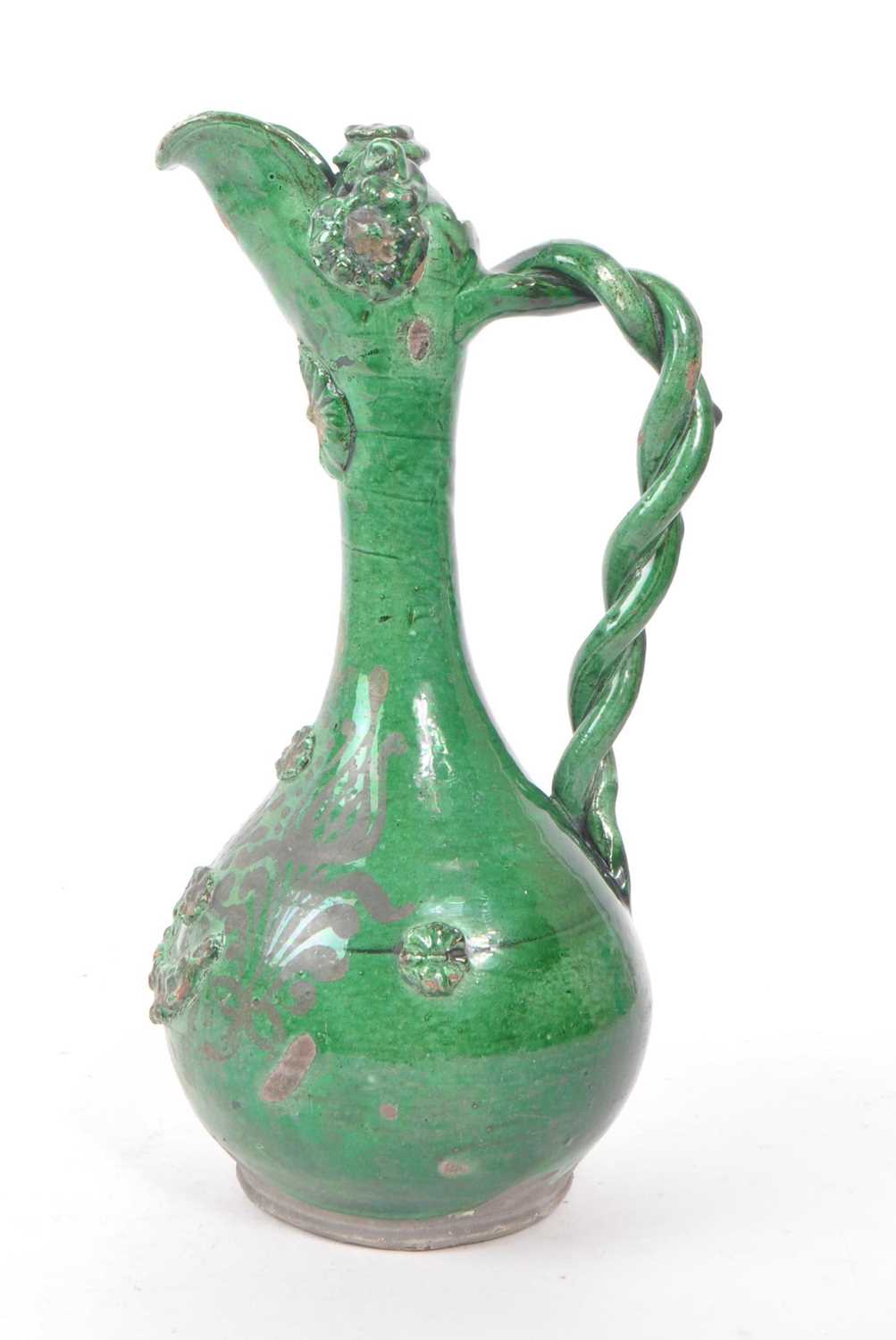 Lot 20 - 19TH CENTURY TURKISH CANAKKALE POTTERY EWER