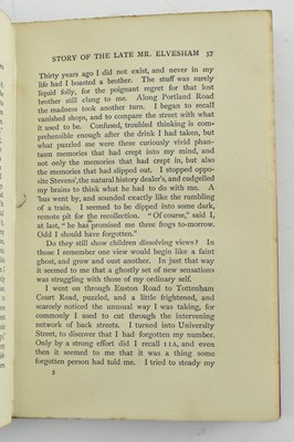 Lot 165 - WELLS, H. G. 1897 THE PLATTNER STORY AND OTHERS, FIRST EDITION