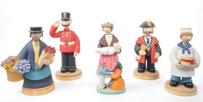 Lot 237 - ROBERT HARROP - CAMBERWICK GREEN - SIX FIGURINES