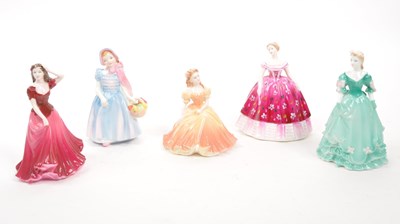 Lot 126 - ROYAL DOULTON / COALPORT - COLLECTION OF FIVE LADY FIGURES