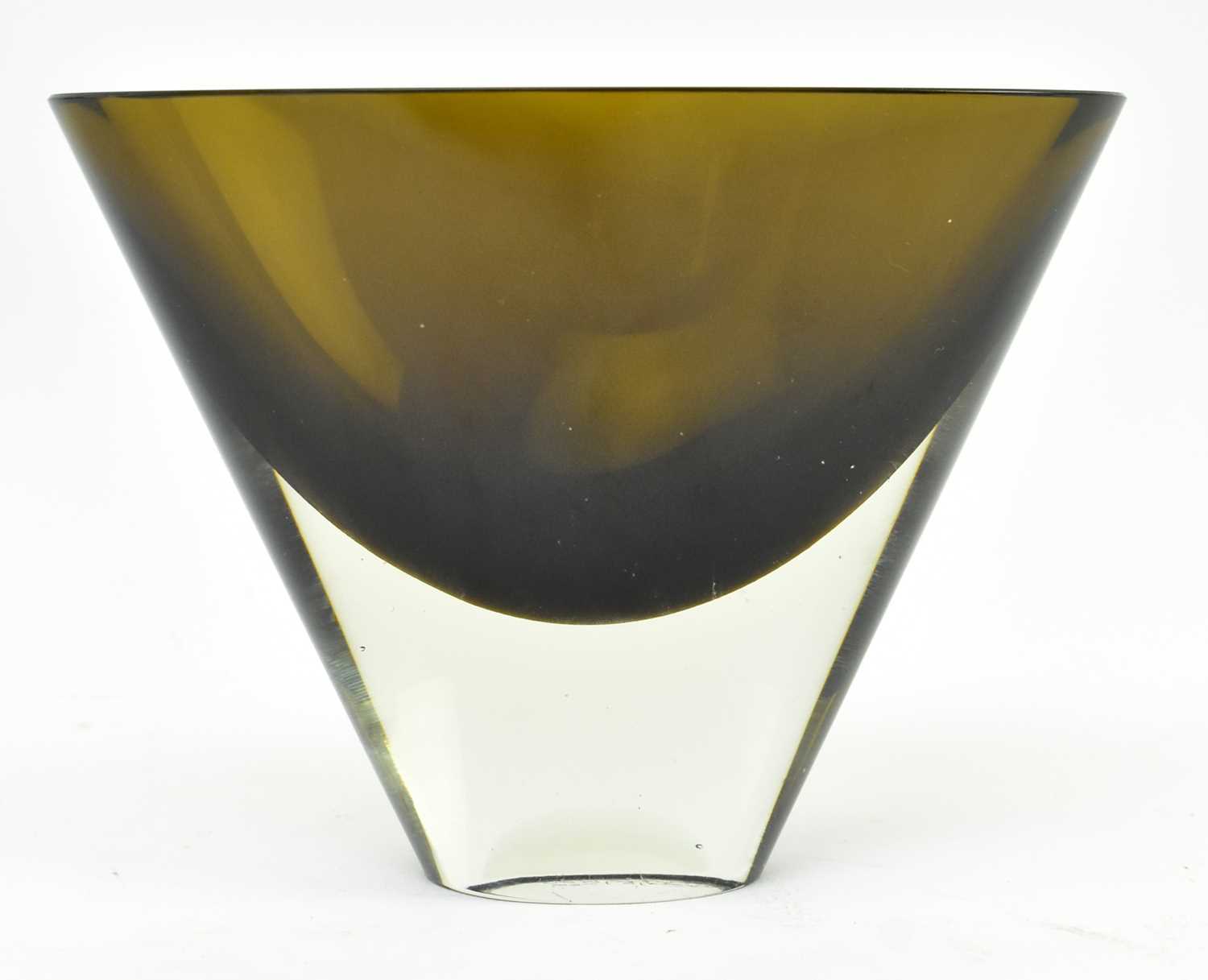 Lot 51 - KAJ FRANCK FOR NUUTAJARVI NOTSJO - OLIVE GREEN VASE