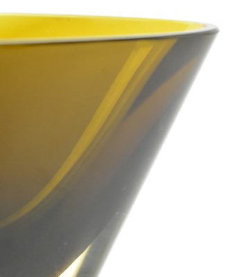 Lot 51 - KAJ FRANCK FOR NUUTAJARVI NOTSJO - OLIVE GREEN VASE