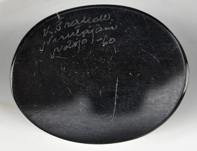 Lot 51 - KAJ FRANCK FOR NUUTAJARVI NOTSJO - OLIVE GREEN VASE