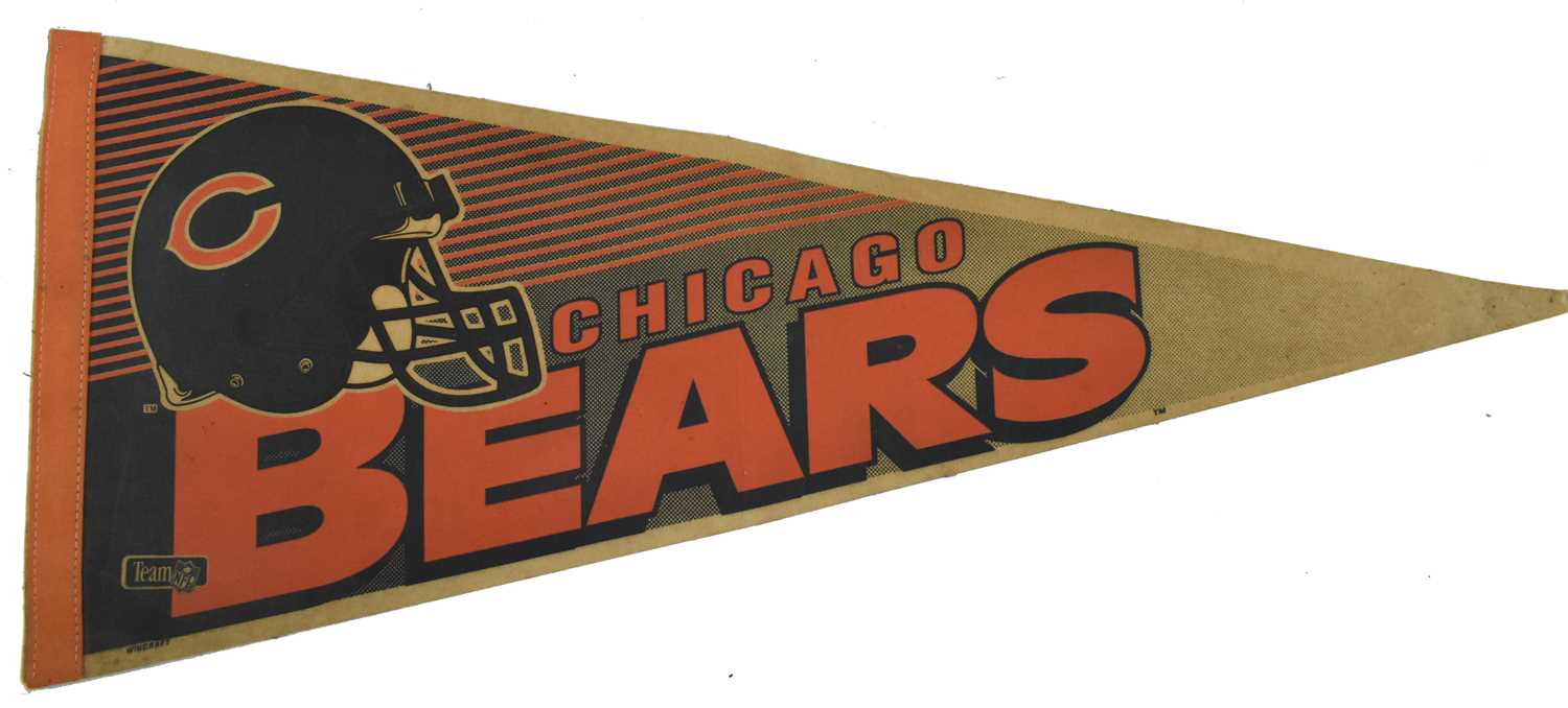 Lot 29 - CHICAGO BEARS - WINCRAFT MADE NFL PENNANTS OR FLAG