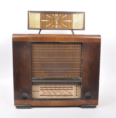 Lot 234 - CORAL - MID CENTURY CLOCK & RADIO