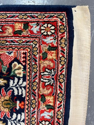 Lot 334 - PERSIAN KASHAN PICTORIAL 100% WOOL RUNNER RUG