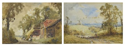 Lot 433 - HENRY J. KINNAIRD (1861-1929) - TWO 19TH CENTURY WATERCOLOURS