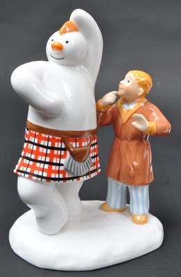 Lot 34 - COALPORT - FOUR BONE CHINA 'THE SNOWMAN' FIGURINES