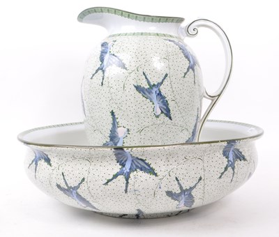 Lot 39 - RIDGWAYS - COLLECTION OF LATE 19TH CENTURY SEMI-PORCELAIN WASH SET PIECES