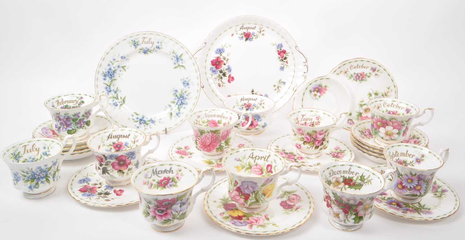 Lot 44 - ROYAL ALBERT - COLLECTION OF VINTAGE 1950S CHINA TEA SERVICE PIECES