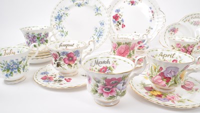 Lot 44 - ROYAL ALBERT - COLLECTION OF VINTAGE 1950S CHINA TEA SERVICE PIECES