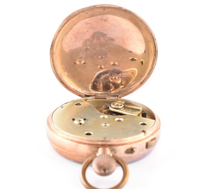 Lot 142 - 9K GOLD CHRONOGRAPH POCKET WATCH AF