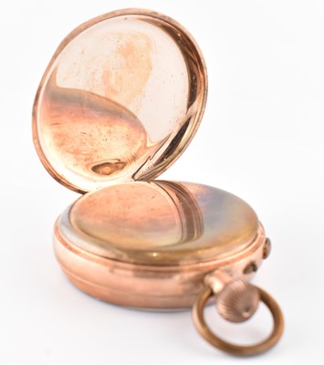 Lot 142 - 9K GOLD CHRONOGRAPH POCKET WATCH AF