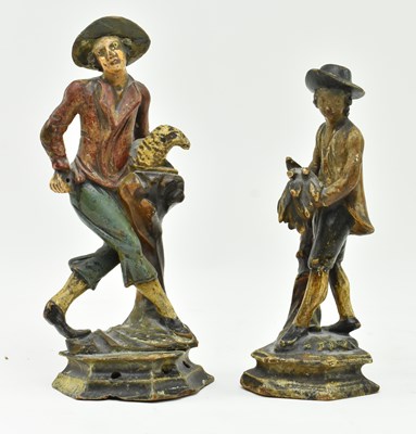 Lot 146 - PAIR OF LATE 19TH/ EARLY 20TH CENTURY DUTCH HAND CARVED WOODEN FIGURINES