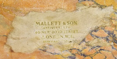 Lot 20 - MALLETT & SON, LONDON - 19TH CENTURY GARNITURE DE CHEMINEE - MANTEL CLOCK