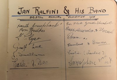 Lot 140 - AUTOGRAPHS - 1920S ALBUM OF RUGBY, SINGERS & RADIO STARS