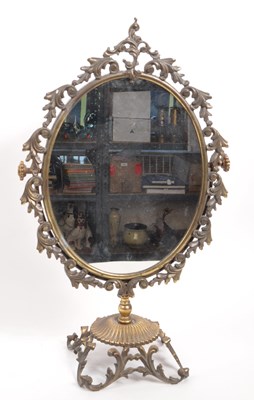 Lot 239 - EARLY 19TH CENTURY FREE STANDING DECORATIVE MIRROR