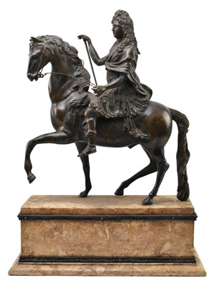 Lot 27 - AFTER FRANCOIS GIRARDON (1628-1715) - BRONZE SCULPTURE - LOUIS XIV