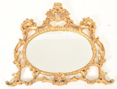 Lot 302 - ROCOCO STYLE FRENCH 19TH CENTURY CARVED GILTWOOD WALL MIRROR