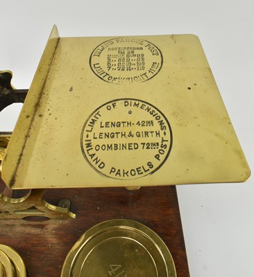 Lot 162 - S. MORDAN & CO, LONDON - SET OF 19TH CENTURY BRASS & OAK POSTAL SCALES