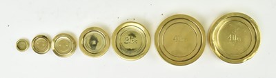 Lot 162 - S. MORDAN & CO, LONDON - SET OF 19TH CENTURY BRASS & OAK POSTAL SCALES
