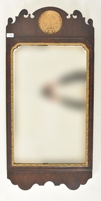 Lot 458 - GEORGE III 18TH CENTURY MAHOGANY & GILT PIER WALL MIRROR