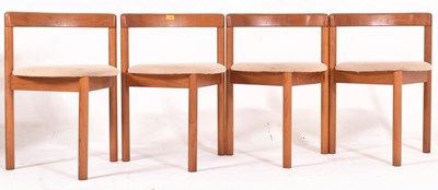 Lot 268 - MATCHING SET OF FOUR RETRO TEAK DINING CHAIRS