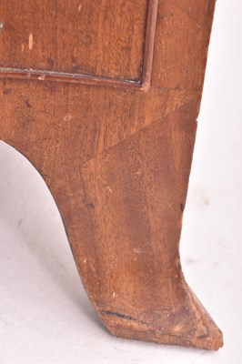 Lot 395 - GEORGE III 19TH CENTURY MAHOGANY SERPENTINE FRONT CHEST OF DRAWERS