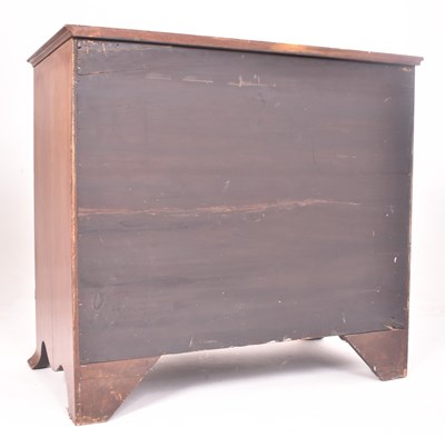 Lot 395 - GEORGE III 19TH CENTURY MAHOGANY SERPENTINE FRONT CHEST OF DRAWERS