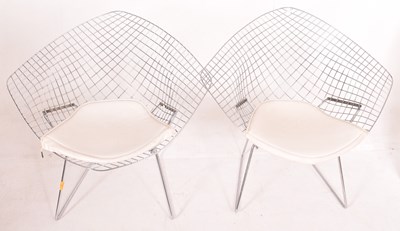 Lot 558 - HARRY BERTOIA FOR KNOLL (AFTER) - PAIR OF DIAMOND CHAIRS