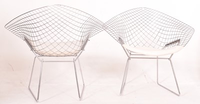 Lot 558 - HARRY BERTOIA FOR KNOLL (AFTER) - PAIR OF DIAMOND CHAIRS