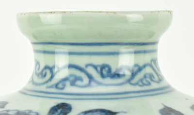 Lot 78 - MING BLUE AND WHITE FIGURINE MEIPING VASE 明 青花人物梅瓶