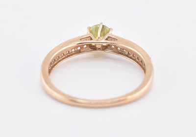 Lot 465 - HALLMARKED 9CT GOLD & GEM SET RING