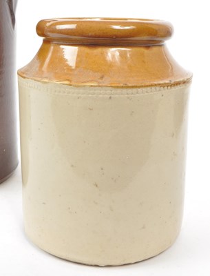 Lot 54 - THREE 19TH CENTURY PIECES OF STONEWARE JARS
