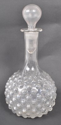 Lot 169 - 19TH CENTURY VICTORIAN HOBNAIL GLASS DECANTER