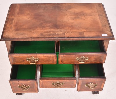 Lot 506 - 18TH CENTURY QUEEN ANNE WALNUT INLAID LOWBOY