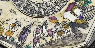 Lot 105 - QING/REPUBLIC ERA FENGSHUI COMPASS 清 八卦罗盘