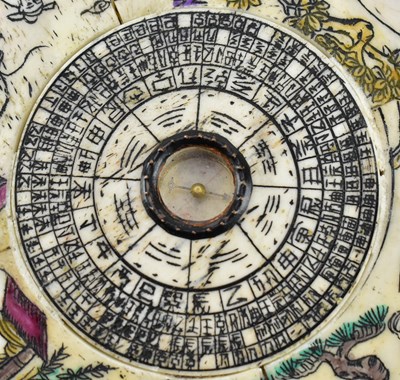 Lot 105 - QING/REPUBLIC ERA FENGSHUI COMPASS 清 八卦罗盘