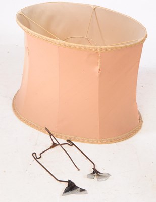 Lot 60 - TALL PORCELAIN TABLE LAMP AND SHADE