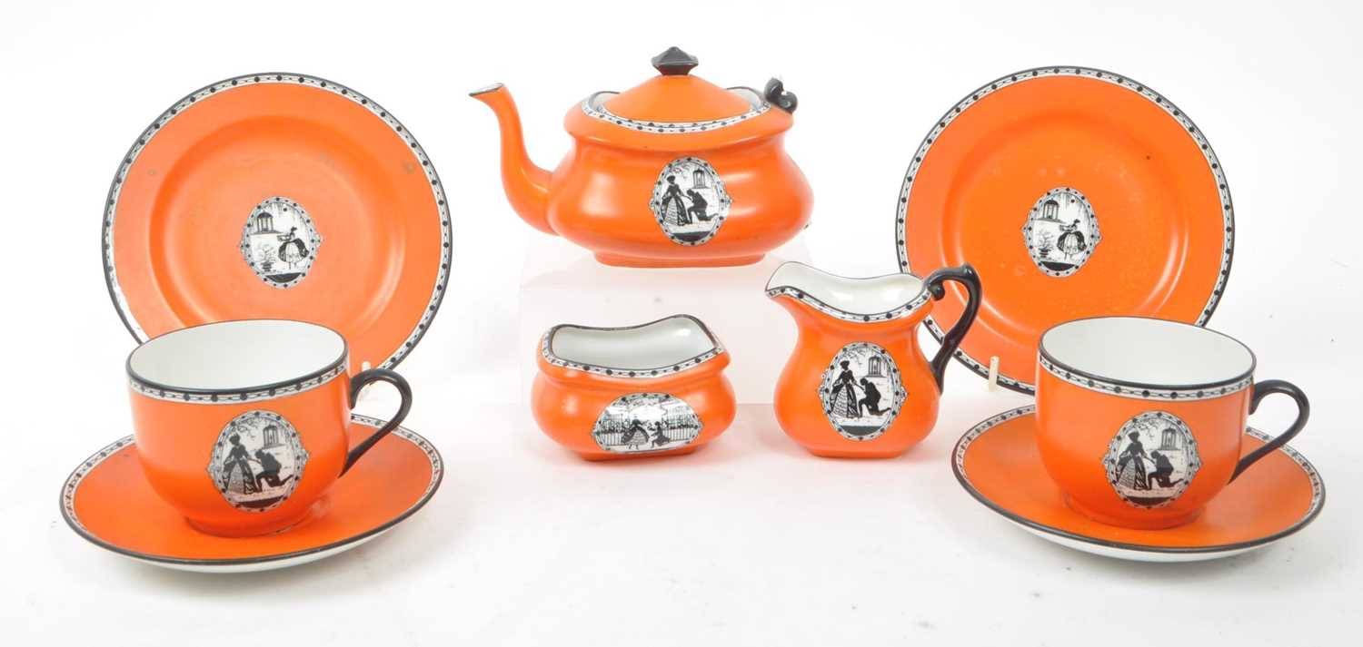 Lot 58 - CARLTON WARE - EARLY 20TH CENTURY PORCELAIN TEA SERVICE PIECES