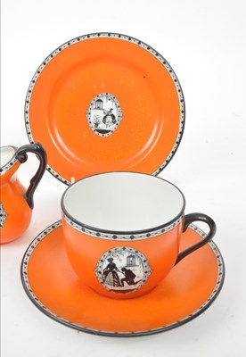 Lot 58 - CARLTON WARE - EARLY 20TH CENTURY PORCELAIN TEA SERVICE PIECES