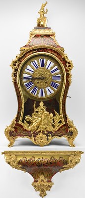 Lot 338 - LOUIS XV STYLE 19TH CENTURY JAPY FRERES BOULLE MANTEL CLOCK