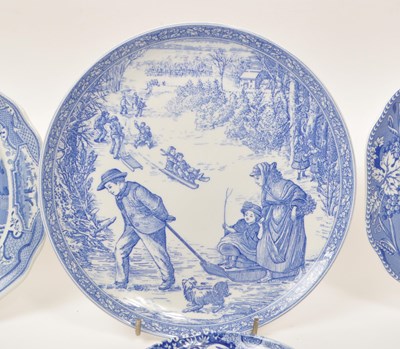 Lot 61 - SPODE - COLLECTION OF 20TH CENTURY BLUE AND WHITE CERAMIC PLATES