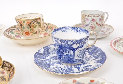 Lot 66 - COLLECTION OF 19TH CENTURY & LATER PORCELAIN CABINET CUPS & SAUCERS