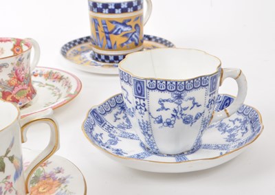 Lot 66 - COLLECTION OF 19TH CENTURY & LATER PORCELAIN CABINET CUPS & SAUCERS