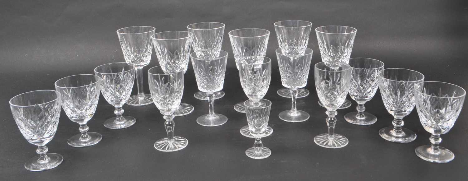 Lot 63 - WATERFORD - COLLECTION OF LISMORE PATTERN CUT DRINKING GLASSES