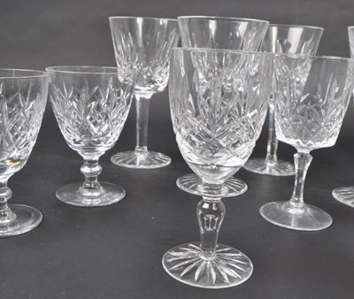 Lot 63 - WATERFORD - COLLECTION OF LISMORE PATTERN CUT DRINKING GLASSES