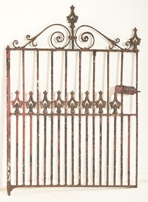 Lot 577 - 19TH CENTURY CAST IRON SCROLLED GATE