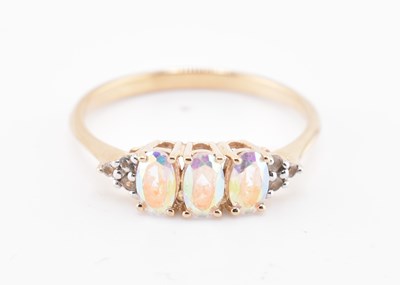 Lot 383 - HALLMARKED 9CT GOLD & TOPAZ RING